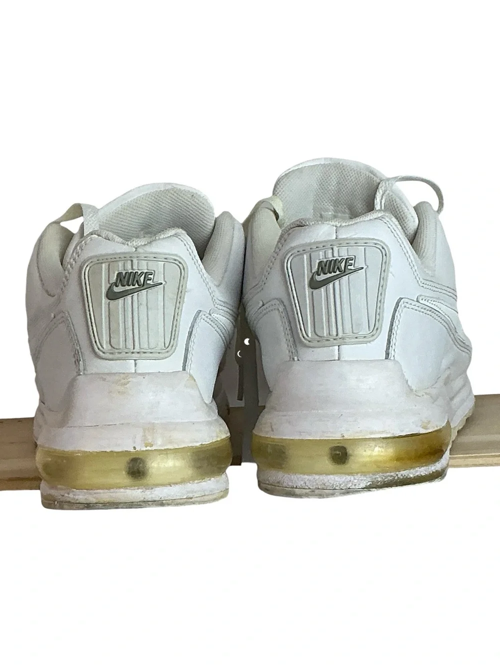 Nike Air Max Running Shoes White 316376-111 Low Top Lace Up Sneakers Men's US 12